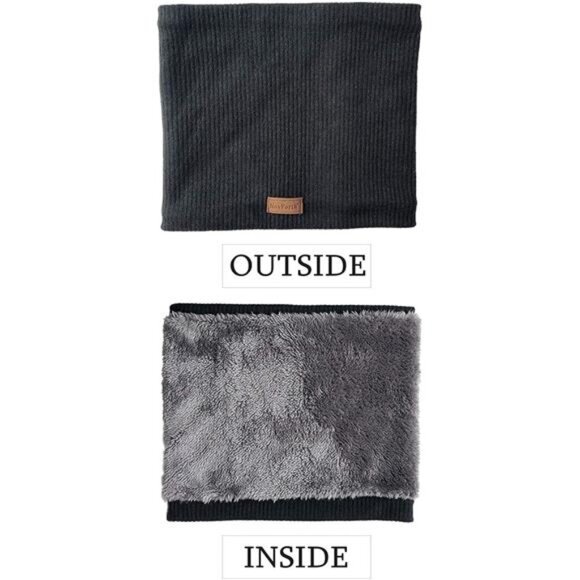 Winter Neck Warmer - Fleece Gaiter Scarf‎ for Men & Women, Windproof & Thick - Picture 7 of 8